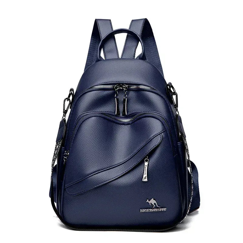 EMESA HOME Women’s Fashion Leather Backpack – Large Capacity Travel School Shoulder Bag - EMESA HOME™