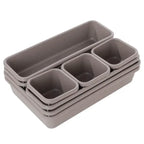 EMESA HOME 8pcs Adjustable Drawer Organizer – Box Trays for Makeup, Cosmetics, Sundries, Divider Holder for Kitchen, Bathroom, Closet Jewelry Box - EMESA HOME™