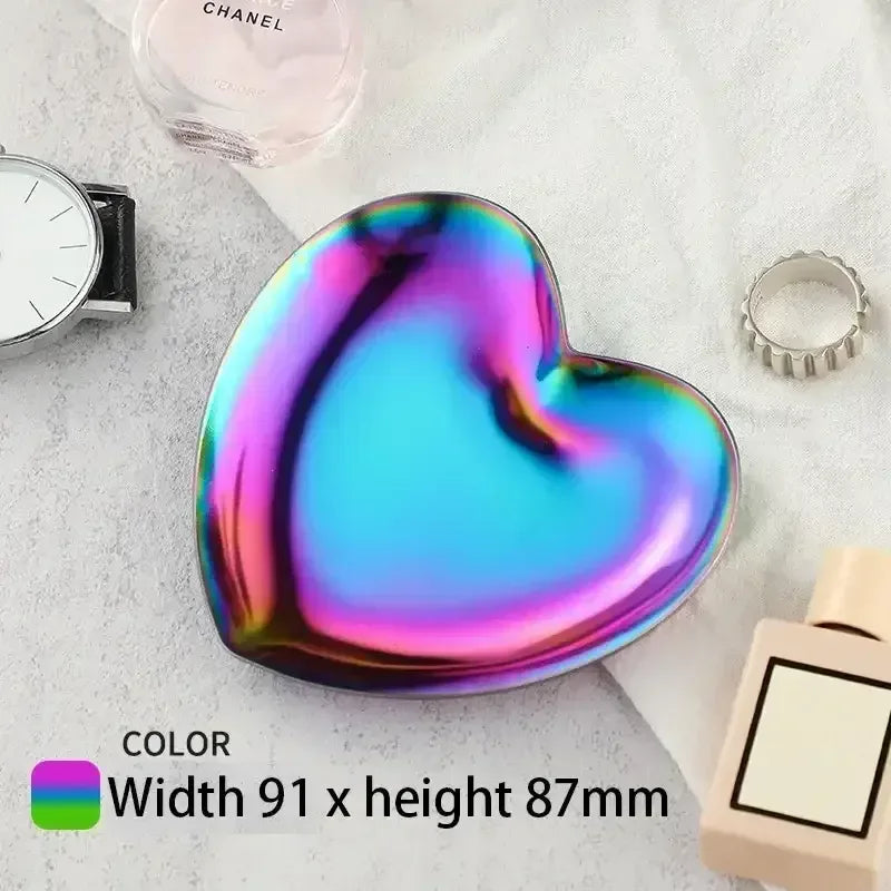 EMESA HOME Gold & Silver Stainless Steel Water Drop-Shaped Cosmetics, Jewelry & Dining Tray – Multi-Functional Home Storage Container - EMESA HOME™