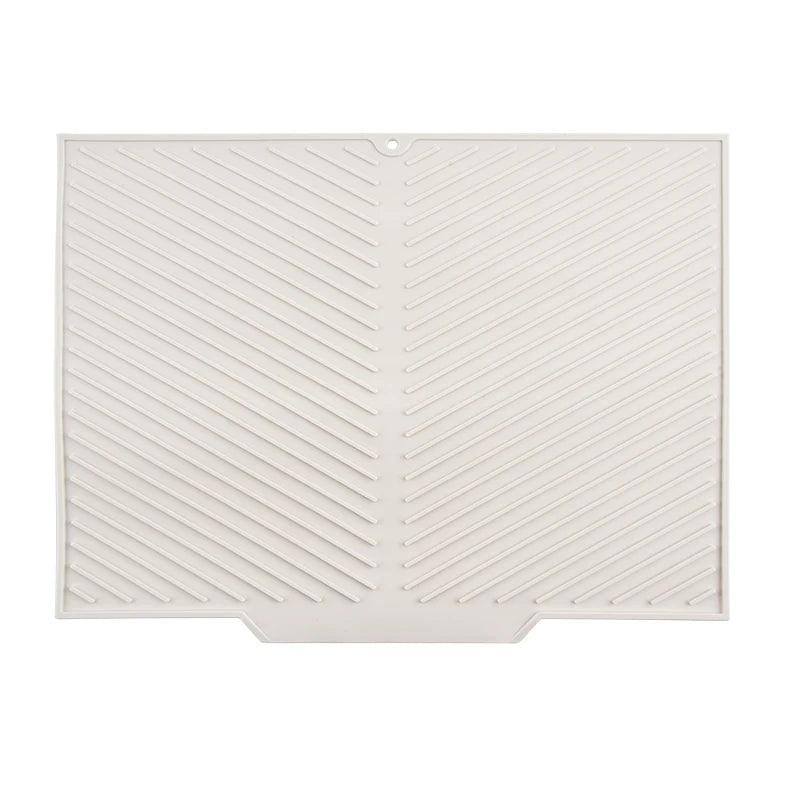 Rectangular white filter with a chevron pattern on a white background