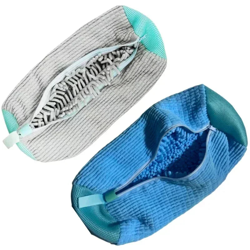 EMESA HOME Shoe Washing Machine Bag & Cleaning Brush Set – Durable Laundry Shoe Protector with Soft Bristle Brush - EMESA HOME™