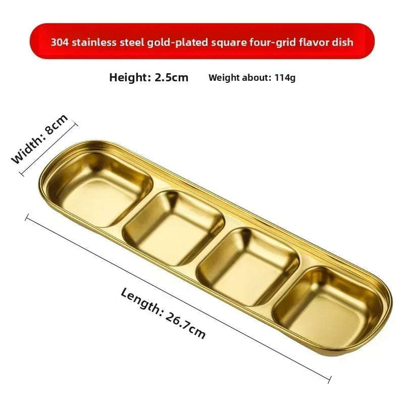 EMESA HOME Small Stainless Steel Sauce Bowl – Korean Style Multifunctional Dipping Dish for Kitchen Barbecue and Dinner - EMESA HOME™