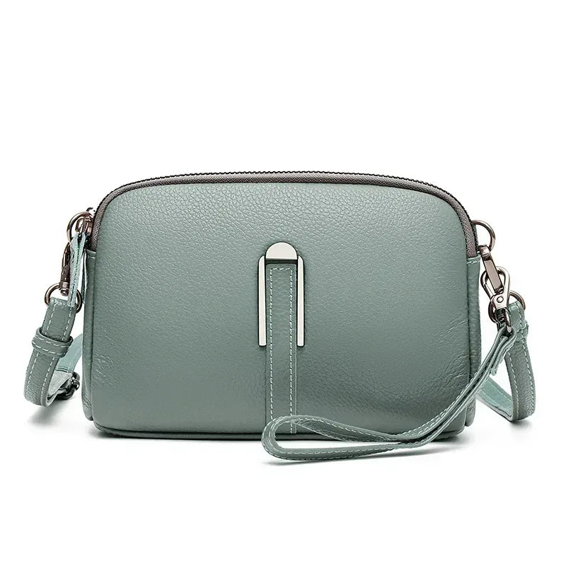 EMESA HOME 100% Genuine Leather Crossbody Bag – Small Rectangle Shoulder Handbag for Women - EMESA HOME™