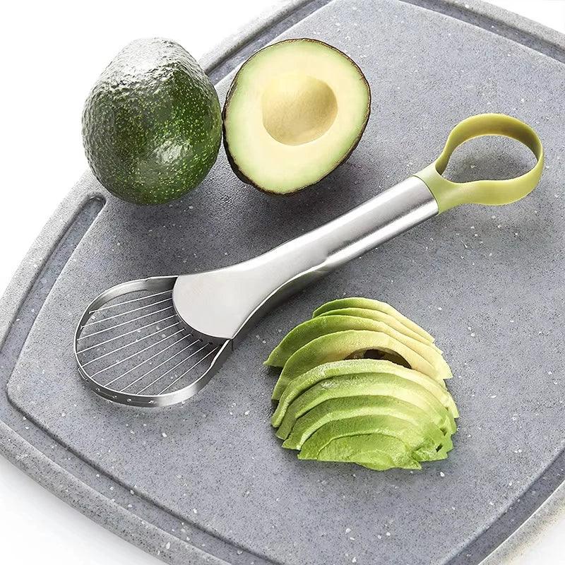 EMESA HOME 2-in-1 Avocado Slicer – Stainless Steel Cutter, Peeler & Pit Knife for Avocado, Kiwi, and Fruit - EMESA HOME™