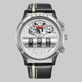 EMESA HOME Luxury Men Quartz Watch – Business Leather Strap Watch with Rotate Date - EMESA HOME™