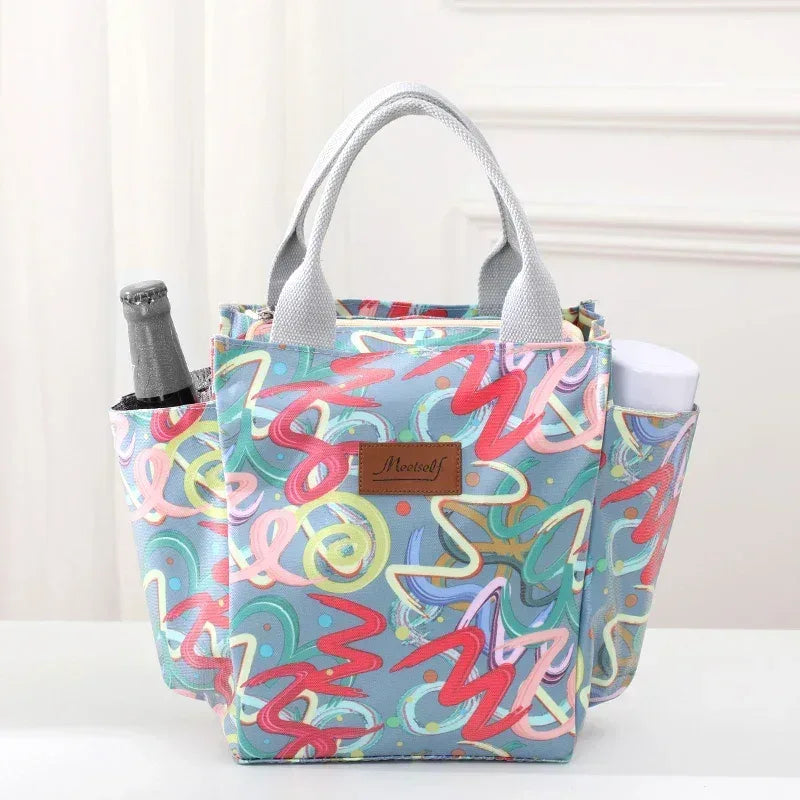 EMESA HOME Thermal Lunch Bag – Fashionable Bento Handbag for Office, Travel & Moms On-the-Go - EMESA HOME™