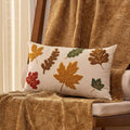 EMESA HOME Autumn Embroidered Farmhouse Decorative Cushion Cover