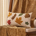 EMESA HOME Autumn Embroidered Farmhouse Decorative Cushion Cover