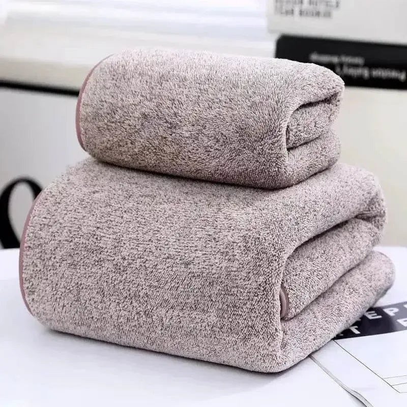 EMESA HOME Coral Fleece Towel Set – Soft, Quick-Drying & Highly Absorbent Bathroom Towels for Hand, Face & Shower Use - Emesa Home