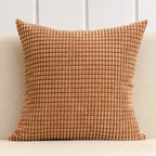 EMESA HOME Soft Corduroy Corn Grain Decorative Cushion Cover for Sofa, Bedroom & Living Room