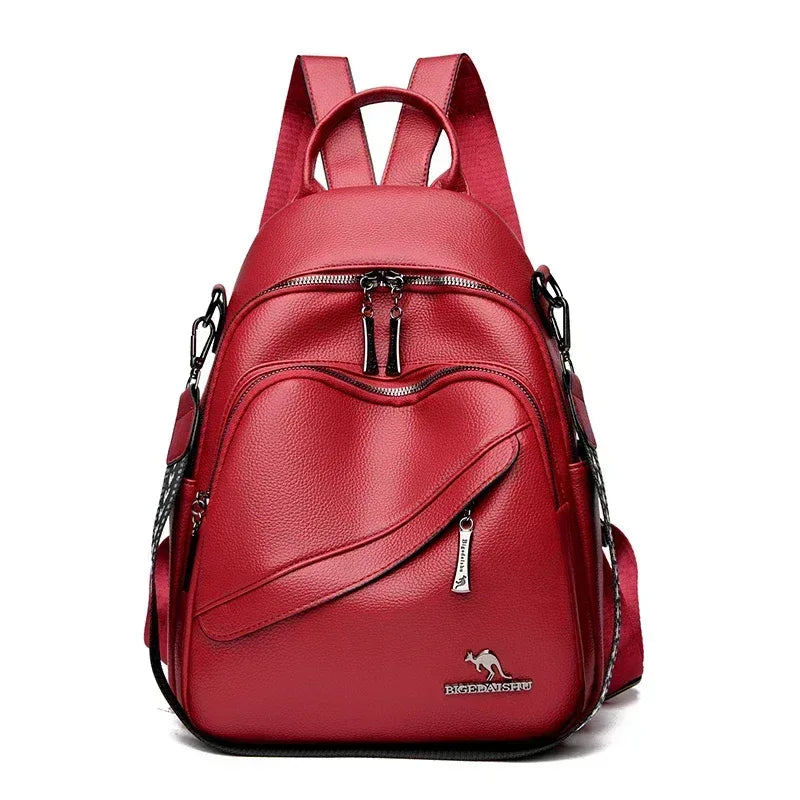 EMESA HOME Women’s Fashion Leather Backpack – Large Capacity Travel School Shoulder Bag - EMESA HOME™