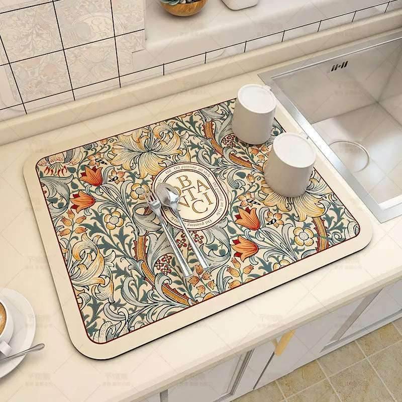 EMESA HOME Large Kitchen Super Absorbent Mat is designed to efficiently manage spills and drainage in your kitchen or bathroom - EMESA HOME™