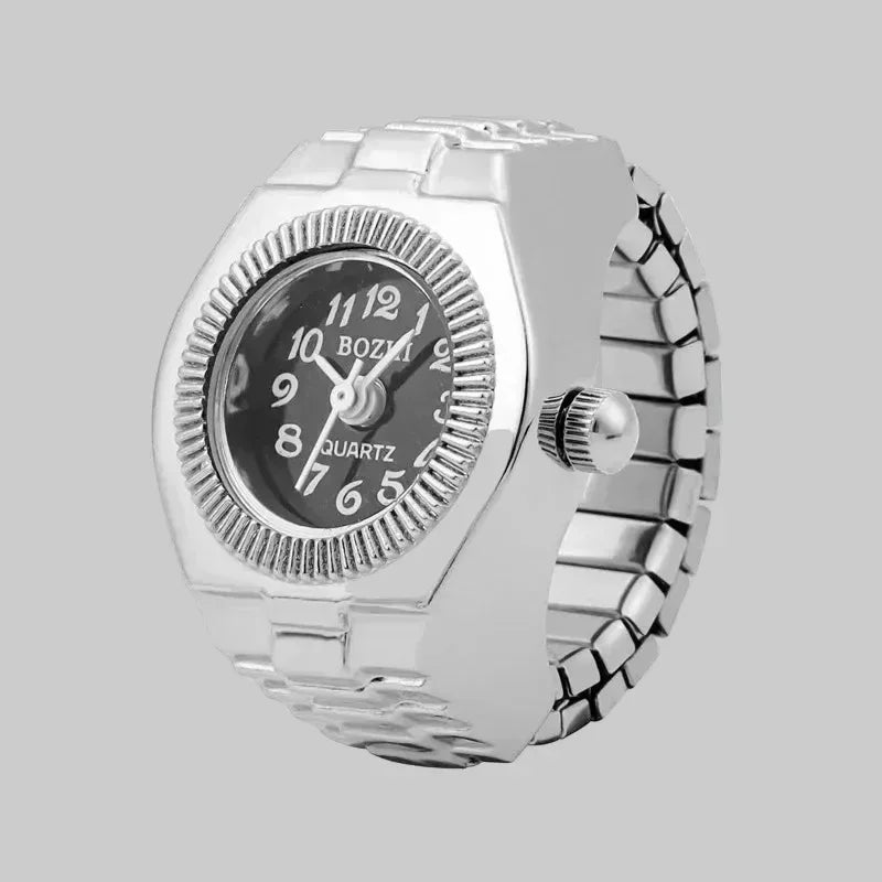 EMESA HOME Ring Watch – Creative Alloy Finger Watch with Circular Dial for Men & Women - EMESA HOME™