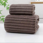 EMESA HOME Bamboo Charcoal Coral Velvet Bath Towel – Thickened, Super Absorbent & Quick-Drying for Bathroom Use - EMESA HOME™