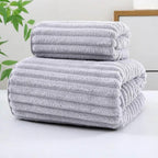 EMESA HOME Bamboo Charcoal Coral Velvet Bath Towel – Thickened, Super Absorbent & Quick-Drying for Bathroom Use - EMESA HOME™