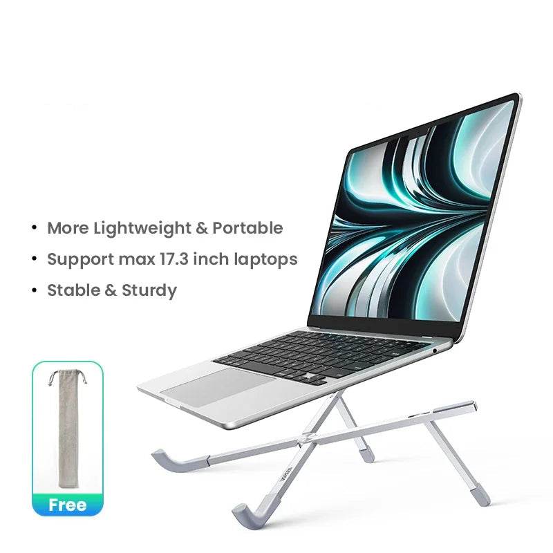 EMESA HOME (UGREEN) Foldable Aluminum Laptop Stand for MacBook, Tablet & Phone