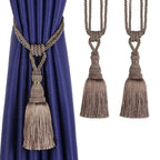 EMESA HOME Handmade Curtain Tiebacks Elegant Rope Tassel Holdbacks for Drapes and Room Décor Accessories - EMESA HOME™