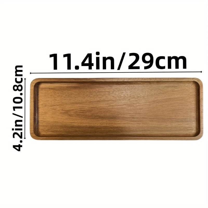 EMESA HOME Japanese Solid Wood Fruit Plate, Multi-Size Wooden Tray, High-Quality Fruit & Snack Serving Tray Large square type 6 Inches
