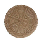 EMESA HOME 4PCS Round Table Mats Woven Placemats Heat Insulation Mat Dining Table Potholder Coaster Party Wedding Home Decoration Props - EMESA HOME™