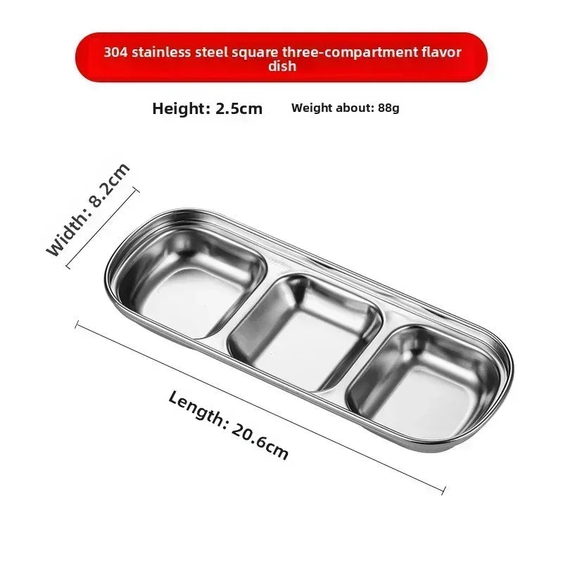 EMESA HOME Small Stainless Steel Sauce Bowl – Korean Style Multifunctional Dipping Dish for Kitchen Barbecue and Dinner - EMESA HOME™