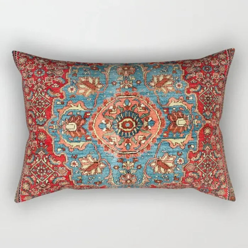 EMESA HOME Moroccan Geometric Short Plush Rectangular Cushion Cover