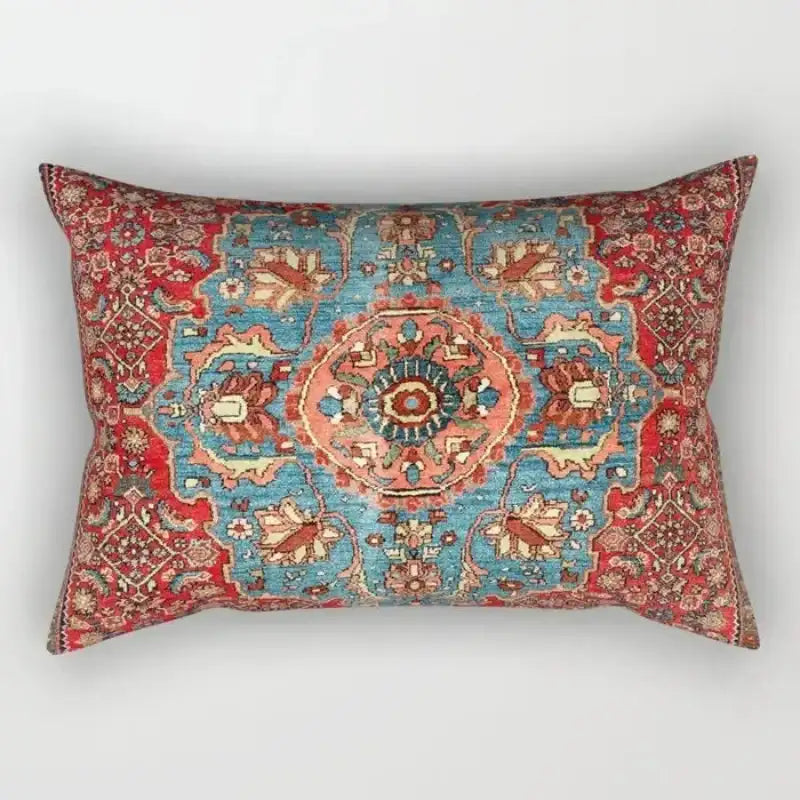 EMESA HOME Moroccan Geometric Short Plush Rectangular Cushion Cover