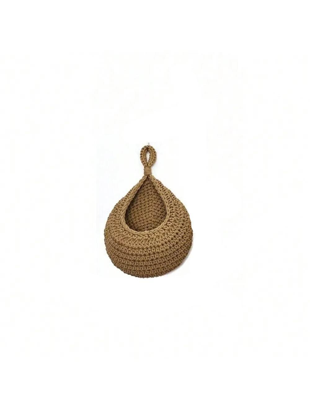 EMESA HOME Hand-woven Basket Wall Kitchen Hanging Net Pocket - Cotton Rope Water Drop Fruit Vegetable Storage Basket, Home Organizer Tools - EMESA HOME™
