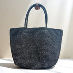 EMESA HOME 2026 Women’s Raffia Woven Tote Bag – Large Capacity Summer Shoulder Bag for Beach, Travel & Vacation