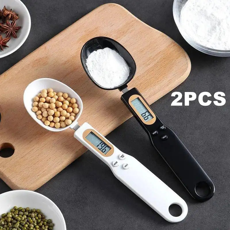 EMESA HOME LCD Digital Spoon Scale – 500g/0.1g Precision Measuring Tool for Food, Milk, Coffee, Baking, Dieting, Pet Feeding, and Kitchen Use