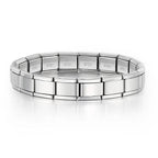 EMESA HOME 9mm Italian Charm Bracelet – Fashion Stainless Steel Elastic Link Chain Bangle, DIY Customizable Jewelry for Women & Men - EMESA HOME™