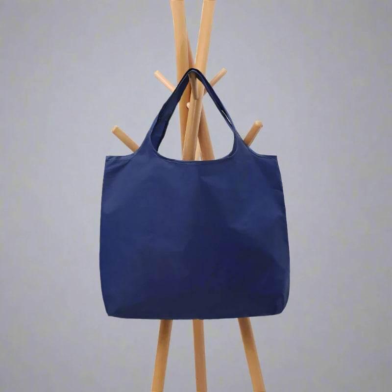 EMESA HOME BIG Eco-Friendly Folding Shopping Bag Reusable Portable Shoulder Handbag for Travel Grocery simple solid color grocery bag - EMESA HOME™