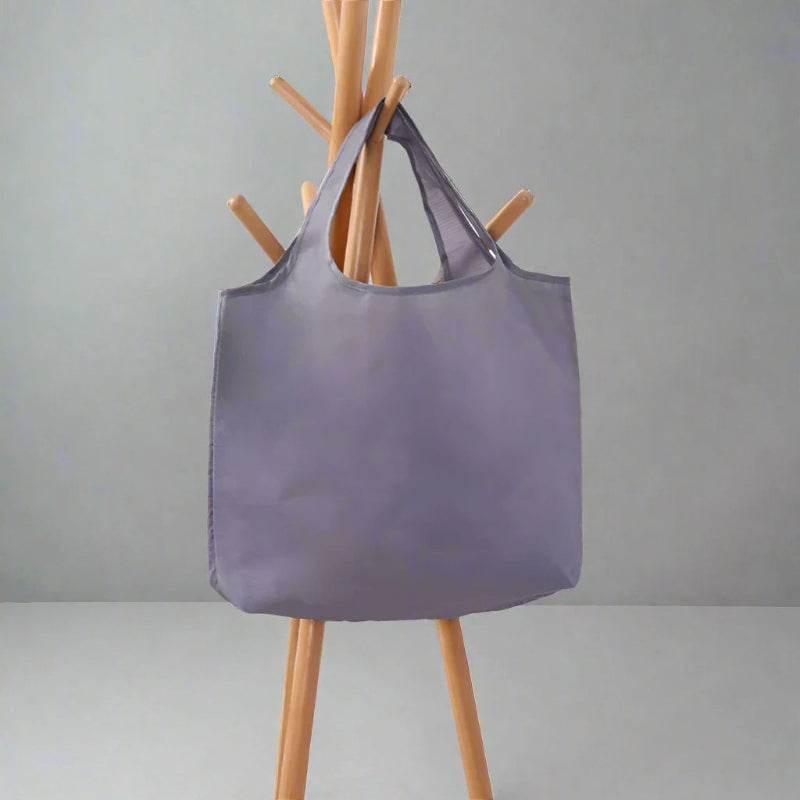 EMESA HOME BIG Eco-Friendly Folding Shopping Bag Reusable Portable Shoulder Handbag for Travel Grocery simple solid color grocery bag - EMESA HOME™