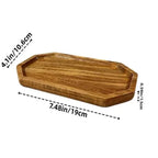 EMESA HOME Japanese Solid Wood Fruit Plate, Multi-Size Wooden Tray, High-Quality Fruit & Snack Serving Tray - EMESA HOME™