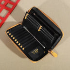 EMESA HOME Women’s RFID Blocking Wallet – High-Capacity Zipper Clutch with Multiple Card Slots