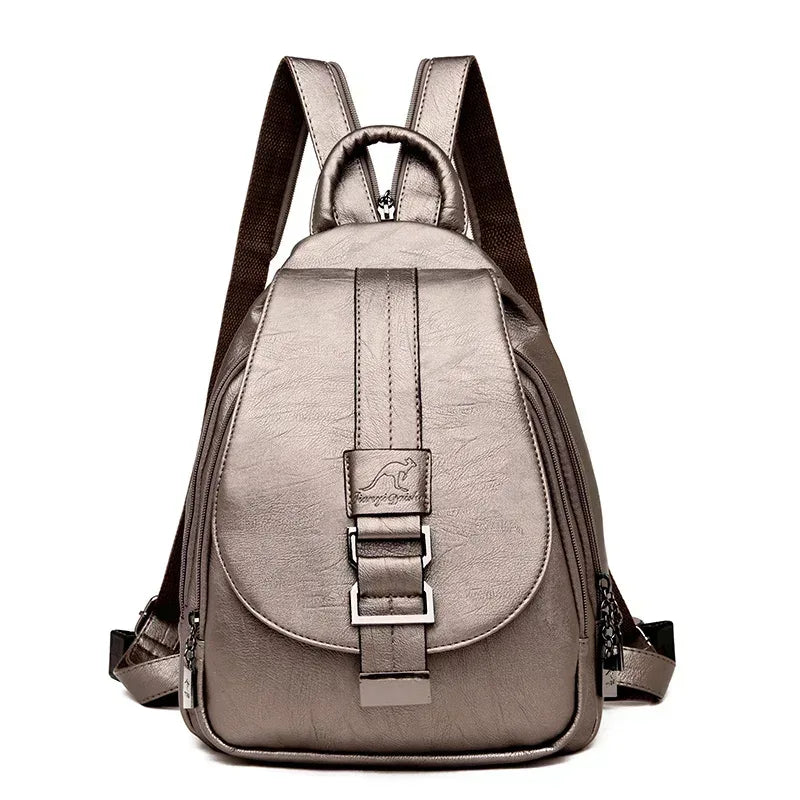 EMESA HOME Women’s PU Leather Backpack – Vintage School Travel Backpack for Girls and Ladies - EMESA HOME™