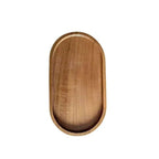 EMESA HOME Japanese-Style Solid Wood Food Tray – Round & Rectangle Dessert Plate, Snack, Fruit, Tea Saucer, Bread Serving Board - EMESA HOME™