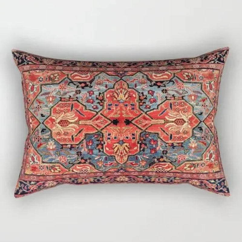 EMESA HOME Moroccan Geometric Short Plush Rectangular Cushion Cover