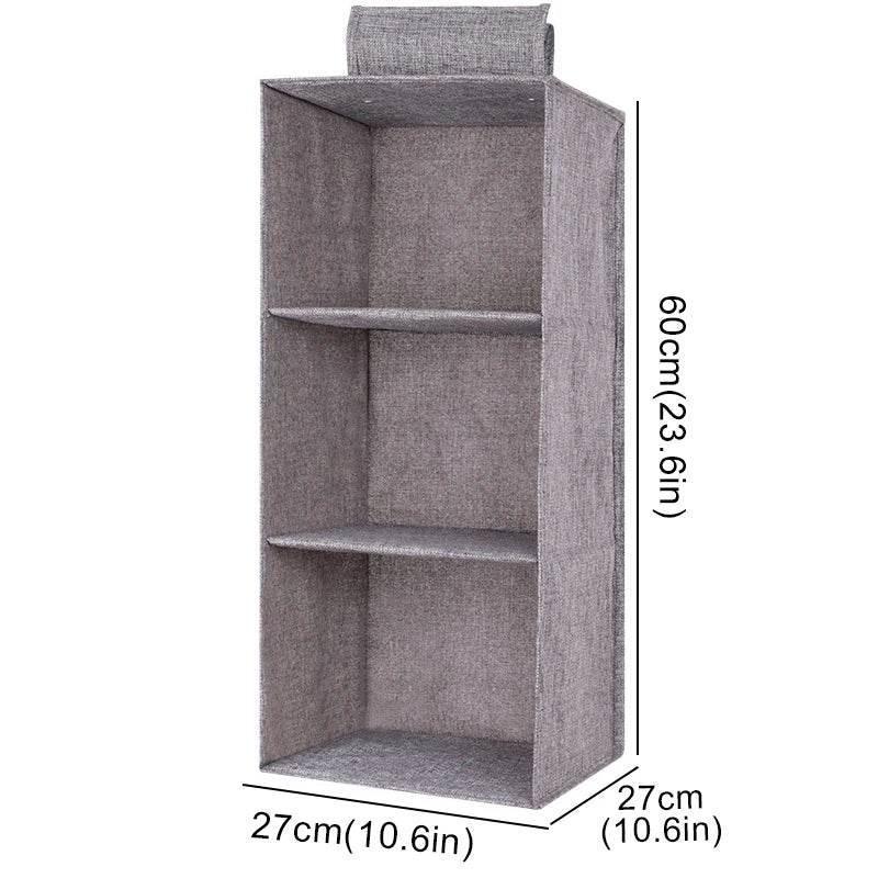 EMESA HOME Cotton Linen Hanging Storage Bag - Collapsible Drawer-Style Wardrobe Organizer for Clothes - EMESA HOME™