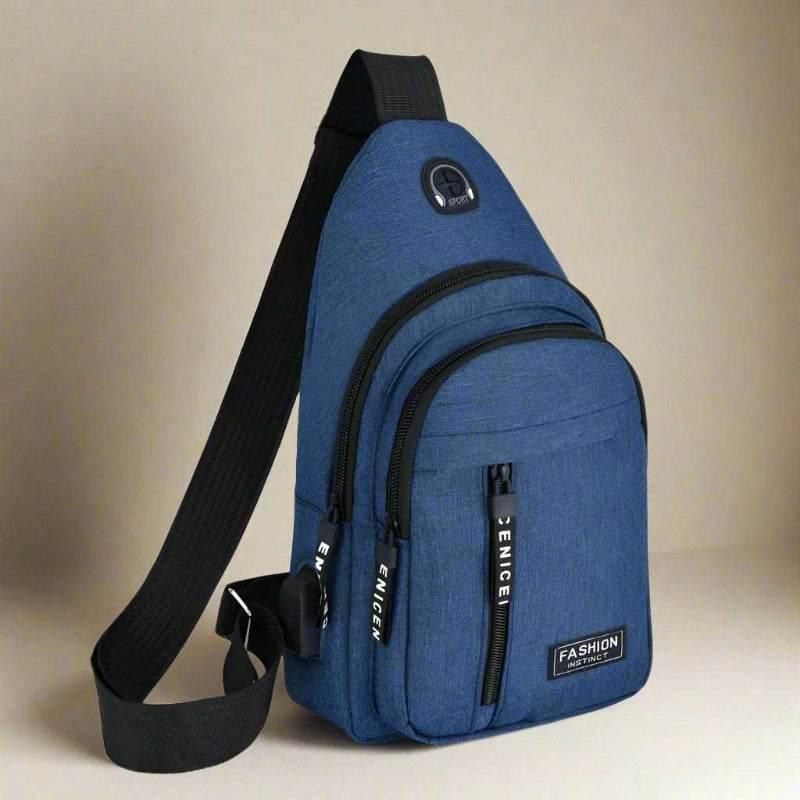 EMESA HOME Multifunctional Chest Bag – Men's Fashion Oxford Cloth, Korean Style, Casual, Waterproof Shoulder Messenger Bag - EMESA HOME™