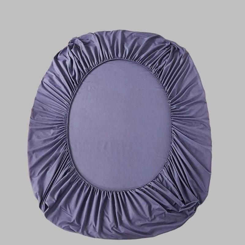 EMESA HOME 100% Cotton Fitted Sheet: High-quality, versatile mattress cover with elastic bands for a secure, non-slip fit on various bed sizes. - EMESA HOME™