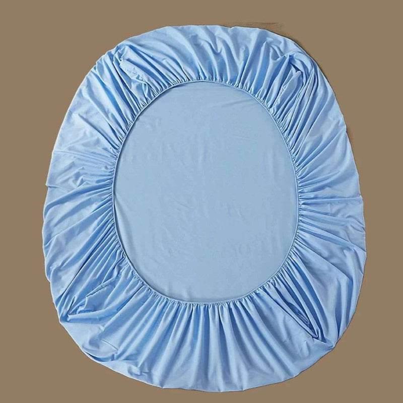 EMESA HOME 100% Cotton Fitted Sheet: High-quality, versatile mattress cover with elastic bands for a secure, non-slip fit on various bed sizes. - EMESA HOME™