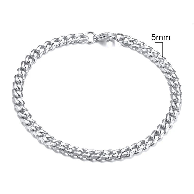 The EMESA HOME Chunky Miami Curb Chain Bracelet is a bold and stylish accessory designed for those who appreciate a statement piece of jewelry - Emesa Home