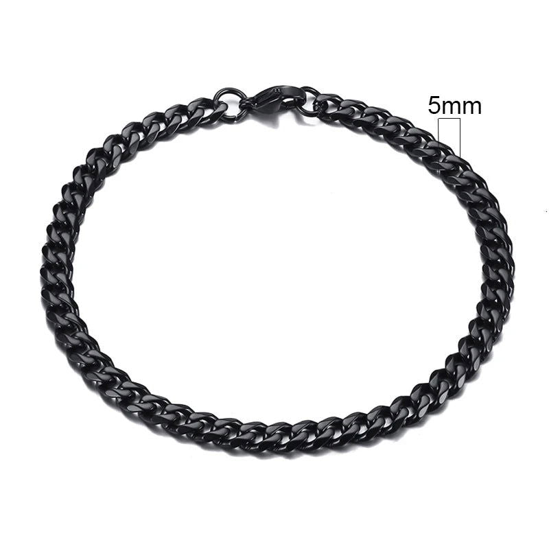 The EMESA HOME Chunky Miami Curb Chain Bracelet is a bold and stylish accessory designed for those who appreciate a statement piece of jewelry - Emesa Home