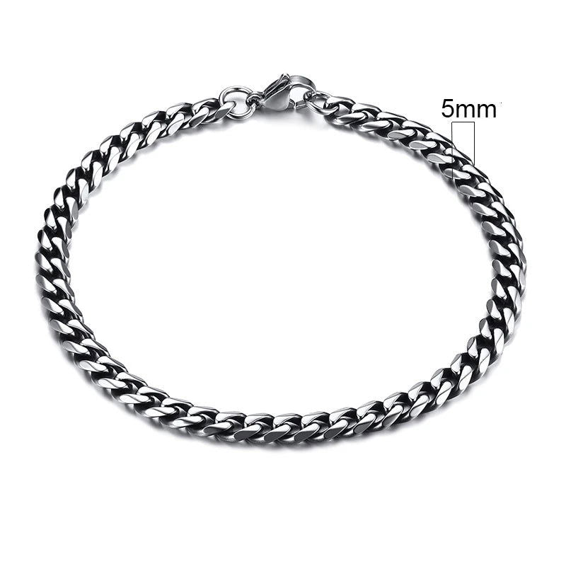 The EMESA HOME Chunky Miami Curb Chain Bracelet is a bold and stylish accessory designed for those who appreciate a statement piece of jewelry - Emesa Home