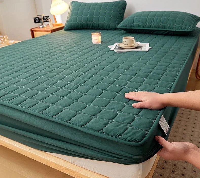 The EMESA HOME Thicken Mattress Pad Protector is a high-quality bed cover designed to provide enhanced comfort and protection for various mattress types - Emesa Home