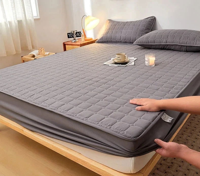 The EMESA HOME Thicken Mattress Pad Protector is a high-quality bed cover designed to provide enhanced comfort and protection for various mattress types - Emesa Home