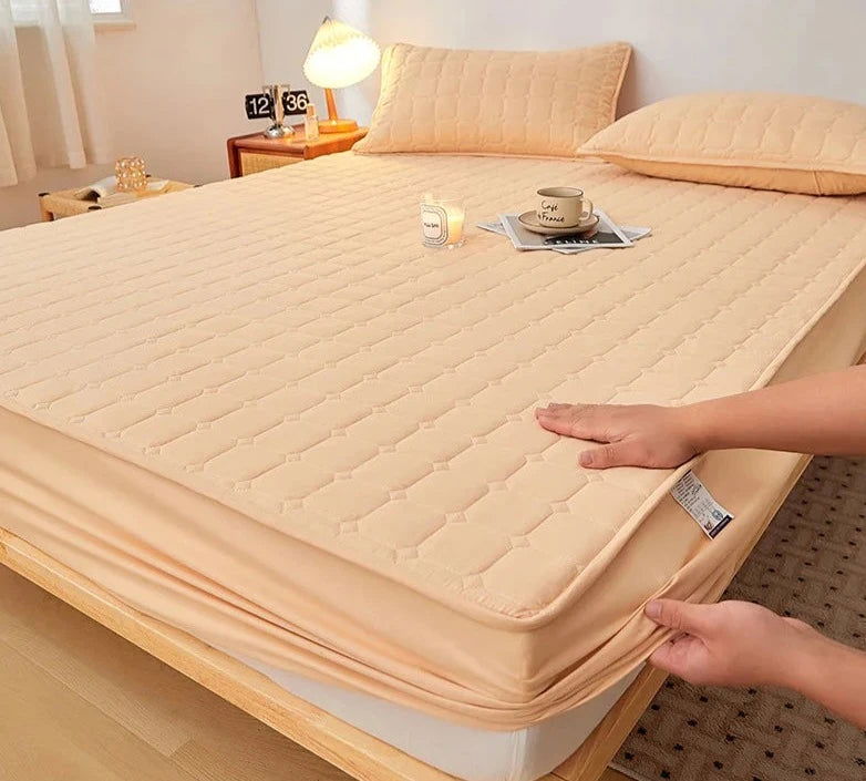 The EMESA HOME Thicken Mattress Pad Protector is a high-quality bed cover designed to provide enhanced comfort and protection for various mattress types - Emesa Home