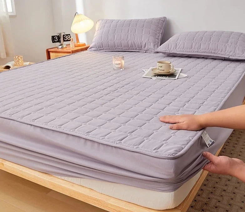 The EMESA HOME Thicken Mattress Pad Protector is a high-quality bed cover designed to provide enhanced comfort and protection for various mattress types - Emesa Home