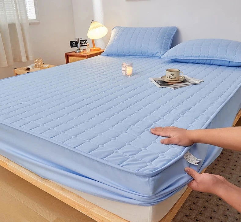 The EMESA HOME Thicken Mattress Pad Protector is a high-quality bed cover designed to provide enhanced comfort and protection for various mattress types - Emesa Home