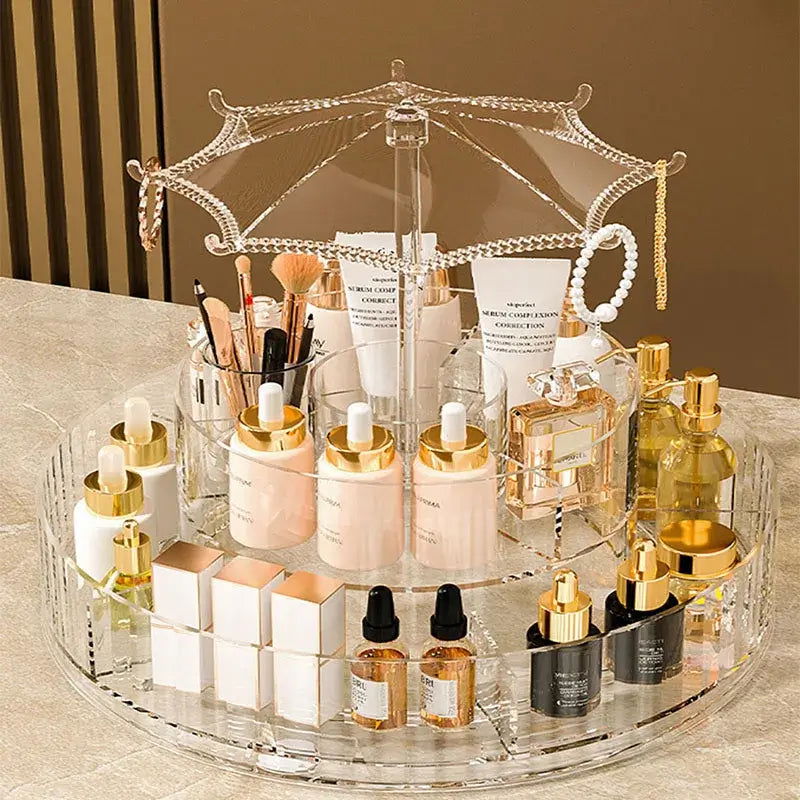 The Emesa Home Makeup Organizer is designed to provide efficient storage and easy access to your cosmetics and skincare products - Emesa Home